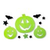 Halloweenská fosforeskující dekorace na okno – dýně – 29 x 16 cm