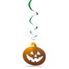 Sada halloweenských dekorací – 12 ks dýní, duchů – lesklá spirála
