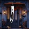 Halloweenový větrný pytel - duch - bílý - 122 cm