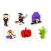 Halloweenská LED dekorace na okno – gel – více tvarů – 85 cm