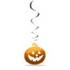 Sada halloweenských dekorací – 12 ks dýní, duchů – lesklá spirála