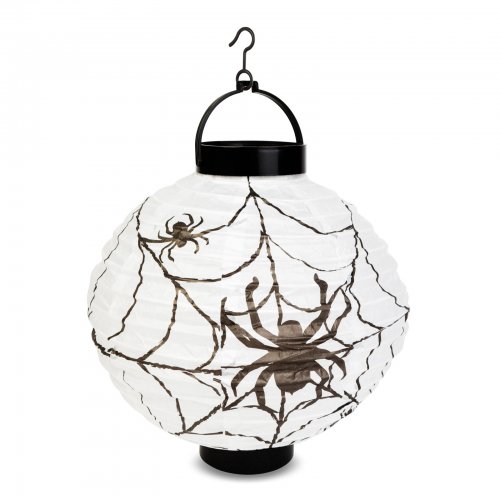 LED lampion – pavučina – 2 x AAA – 20 cm