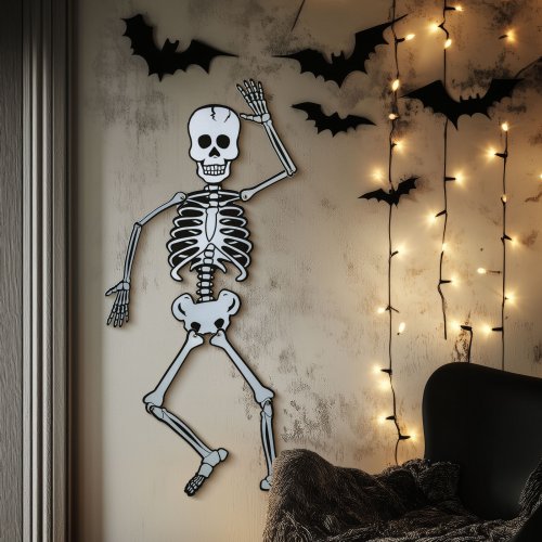 Halloweenská dekorace – kostra – pěna – 85 x 18 cm