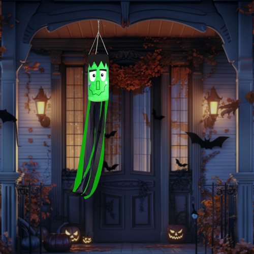 Halloweenský větrný vak - Frankenstein - zelený - 122 cm