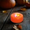 Halloweenské LED náladové osvětlení – 4 barevné LED – 2 x AAA – oranžová – 77 x 35 mm