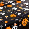 Halloweenský ubrus – hliníkový efekt – 137 x 183 cm – malé motivy