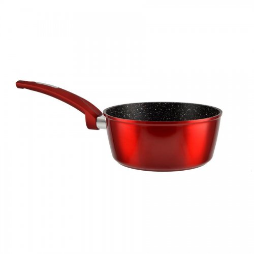 Metal Red Line nepřilnavý hliníkový kastrol bez poklice 18 cm indukční