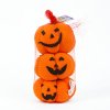 Halloweenská dýňová dekorace - 10 x 10 x 11 cm - 3 druhy