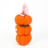 Halloweenská dýňová dekorace - 13 x 13 x 14 cm - 3 druhy