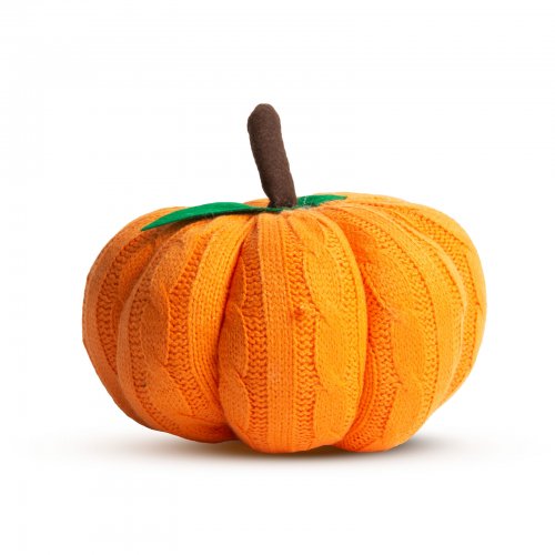 Halloweenská dýňová dekorace - oranžová - 20 x 20 x 18 cm