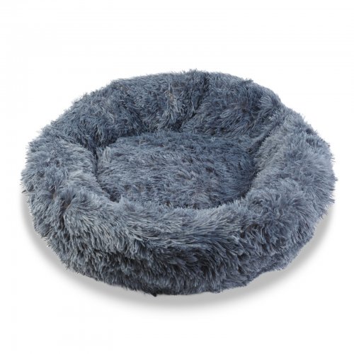 Psí pelíšek - kruh - velikost "XL" - 80 cm - šedý