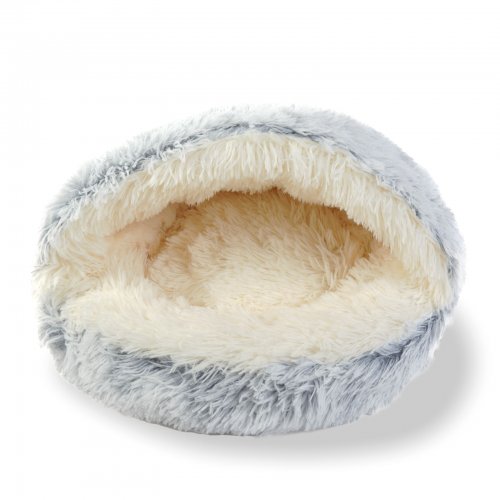 Pelíšek pro kočky - kruh - 50 cm - šedý