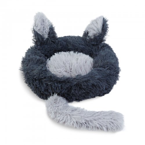Pelíšek pro kočky – kruh – 40 cm – černý
