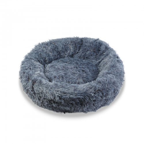 Psí pelíšek - kruh - velikost "M" - 60 cm - šedý