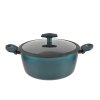 Sea Line nepřilnavý hliníkový hrnec se skleněnou poklicí 28 cm, 6,1 l, indukční