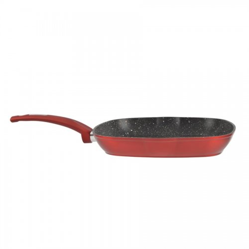 Metal Red Line nepřilnavá hliníková grilovací pánev 28*28 cm indukční