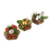 Adventní dekorace - s držákem na svíčky - 6 druhů - 13 cm