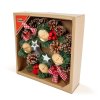 Adventní dekorace - s držákem na svíčky - 30 cm
