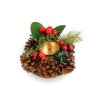Adventní dekorace - s držákem na svíčky - 6 druhů - 13 cm