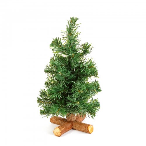 Umělý strom – dřevěný podstavec – mini – 30 cm