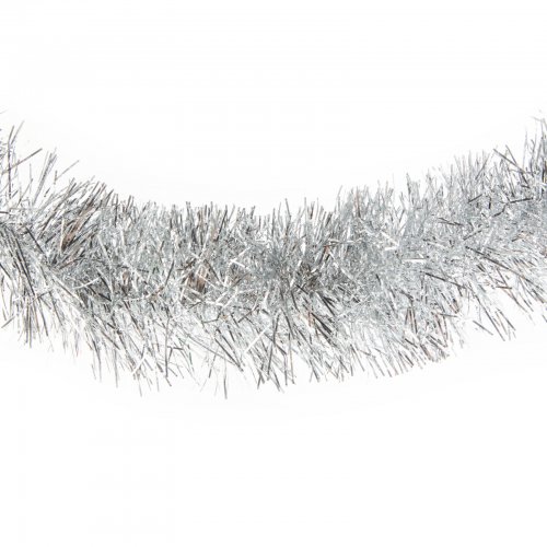 Girlanda - stříbrná - 200 x 10 cm