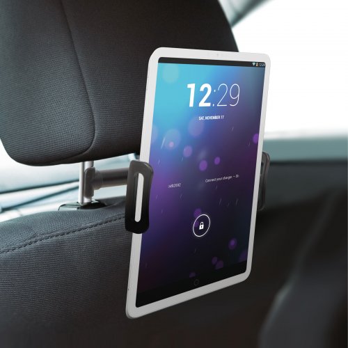 Univerzální držák tabletu na opěrku - 18 x 7 x 12 cm - černý