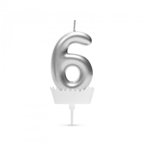 Svíčky na dort "6"