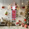 Nástěnný adventní kalendář – 3D skandinávský skřítek – textil – 100 x 28 cm