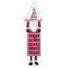 Nástěnný adventní kalendář – 3D skandinávský skřítek – textil – 100 x 28 cm