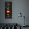 LED halloweenský obrázek – s věšákem na stěnu, 2 x AA, 30 x 70 cm
