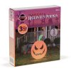 Nafukovací RGB LED halloweenská dýně - 40 cm