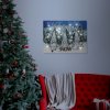 LED obraz - &quot;Nechť sněží&quot; - 2 x AA, 40 x 30 cm