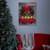 Vánoční LED obrázek – s věšákem na stěnu, 2 x AA, 30 x 40 cm