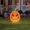 Nafukovací RGB LED halloweenská dýně - 40 cm
