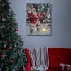 Vánoční LED obraz – s věšákem na stěnu, 2 x AA, 30 x 40 cm