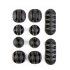 Sada pro upevnění kabelů – samolepicí – černá – 10 ks / balení