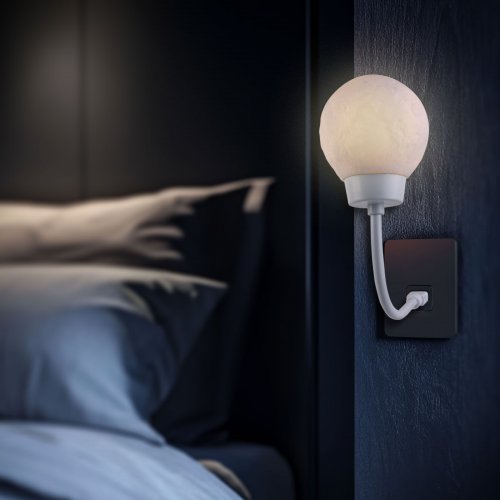 Noční náladové světlo - Měsíční lampa - Teplá bílá - USB
