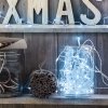 Světelný řetěz – 50 ks LED – studená bílá – síťový – 5 m – 8 programů