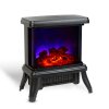 Elektrický krb - 180° - ohřívač + LED - 36 x 21,5 x 36 cm