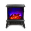 Elektrický krb - 180° - ohřívač + LED - 36 x 21,5 x 36 cm