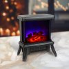 Elektrický krb - 180° - ohřívač + LED - 36 x 21,5 x 36 cm