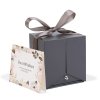 Věčná růže v otevírací dárkové krabičce s náhrdelníkem – 10,2 x 9,8 x 11 cm – černá