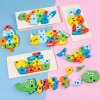 3D Montessori dřevěná puzzle hra