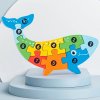 3D Montessori dřevěná puzzle hra