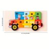 3D Montessori dřevěná puzzle hra