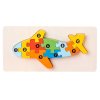 3D Montessori dřevěná puzzle hra