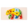 3D Montessori dřevěná puzzle hra