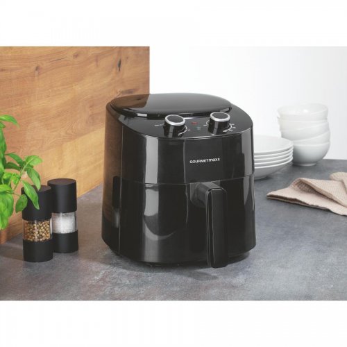 Gourmetmaxx Horkovzdušná fritéza mechanická černá 4,5L 1450W