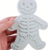  3D vykrajovátko na perníčky ve tvaru kostry – plastová forma na pečení a dortové dekorace