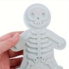  3D vykrajovátko na perníčky ve tvaru kostry – plastová forma na pečení a dortové dekorace